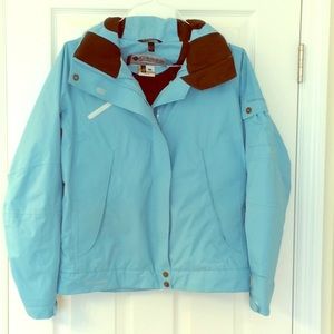 Columbia Jacket Size Small Aqua Blue Outer Shell